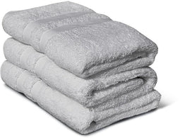 Set van 3 handdoeken - LOVELY HOME - 3 handdoeken 50 x 100 cm - Lichtgrijs