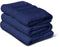 Set van 3 handdoeken - LOVELY HOME - 3 handdoeken 50 x 100 cm - Marineblauw