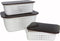 Set van 3 multifunctionele opbergmanden - opbergdozen - met deksel - 3 maten