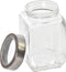 Set van 3 Potjes DKD Home Decor Kristal Roestvrij staal (500 ml) (750 ml) (1L) (3 Onderdelen)