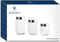Set van 3 Potjes DKD Home Decor Kristal Roestvrij staal (500 ml) (750 ml) (1L) (3 Onderdelen)