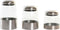 Set van 3 Potjes DKD Home Decor Kristal Ziverachtig Transparant Roestvrij staal