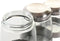 Set van 3 Potjes DKD Home Decor Kristal Ziverachtig Transparant Roestvrij staal