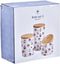 Set van 3 Potjes DKD Home Decor Natuurlijk Wit Multicolour Bamboe Keramiek Cupcake (3 Onderdelen)