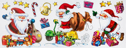 Set van 3 raamstickers kerstmis - Raam decoratie - Kerst - Kerstman - Sneeuwpop - Feestdecoratie