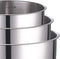 Set van 3 steelpannen 16/18/20 cm - RVS - afneembare handgreep - voor alle soorten fornuizen, ook inductie