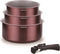 Set van 3 steelpannen - ARTHUR MARTIN - AM1088 - Alle warmtebronnen inclusief inductie - 16/18/20 cm + 1 afneembare handgreep - Aluminium