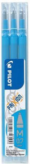 Set van 3 - Vulling FriXion Ball 0.7 - Lichtblauw - Medium penpunt
