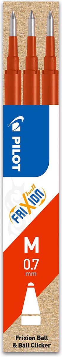 Set van 3 - Vulling FriXion Ball 0.7 - Rood - Medium penpunt