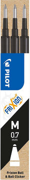 Set van 3 - Vulling FriXion Ball 0.7 - Zwart - Medium penpunt