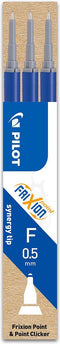 Set van 3 - Vulling FriXion Point - Blauw - Fijne penpunt