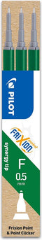 Set van 3 - Vulling FriXion Point - Groen - Fijne penpunt