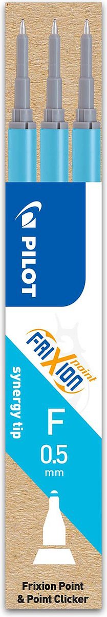 Set van 3 - Vulling FriXion Point - Lichtblauw - Fijne penpunt