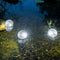 Set van 3x drijvende solar LED decoratie bollen vijver/tuinverlichting - 9 cm - Tuin en vijver decoratieverlichting