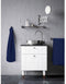 Set van 4 handdoeken - LOVELY HOME - 2 handdoeken 50 x 100 cm + 2 douchehanddoeken 70 x 140 cm - Marineblauw