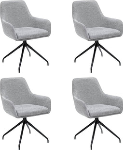 Set van 4 Kick draaistoel Miko - grijs