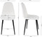 Set van 4 Kick eetkamerstoel Mees - wit