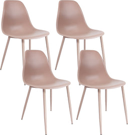 Set van 4 Kick eetkamerstoel Nero - Roze