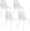 Set van 4 Kick eetkamerstoel Nero - Wit
