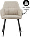 Set van 4 Kick eetkamerstoel Nova - beige