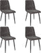 Set van 4 Kick eetkamerstoel Sem - Donkergrijs