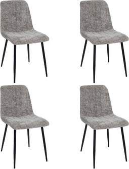 Set van 4 Kick eetkamerstoel Sem - Grijs