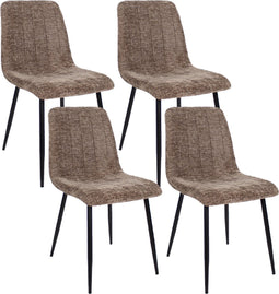 Set van 4 Kick eetkamerstoel Sem - Taupe