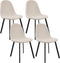 Set van 4 Kick eetkamerstoel Ted - creme
