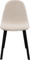 Set van 4 Kick eetkamerstoel Ted - creme