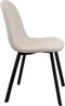 Set van 4 Kick eetkamerstoel Ted - creme