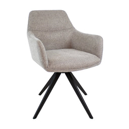Set van 4 Kick eetkamerstoel Tom Texture - Taupe
