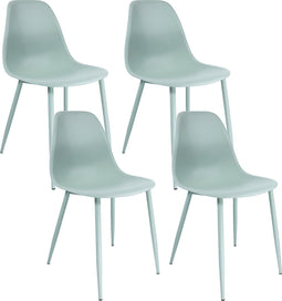 Set van 4 Kick eetkamerstoel Yara - pistache