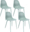 Set van 4 Kick eetkamerstoel Yara - pistache