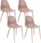 Set van 4 Kick eetkamerstoel Yara - roze