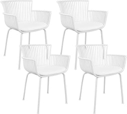 Set van 4 Kick tuinstoel Otis - Wit