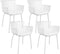 Set van 4 Kick tuinstoel Otis - Wit