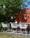 Set van 4 Kick tuinstoel Otis - Wit