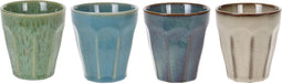 Set van 4 mokken - 250 ml - mok - beker - mug - cappuccino - koffie - melk- water - vaatwasser / oven / magnetron bestendig
