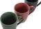 Set van 4 mokken DKD Home Decor Roze Groen Donker grijs Keramiek (300 ml)