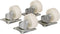 Set van 4 zwenkwielen 32mm wit