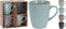 Set van 4x stuks luxe gekleurde stoneware bekers/koffiekopjes 300 ml - Kopjes/koffiebekers