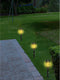 Set van 4x stuks Solar tuinfakkels/tuinlampen/lichtjes met vlam-effect op zonne-energie van 27 cm - Prikspots tuinverlichting