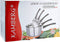 Set van 5 stapelbare RVS - Bakeliet steelpannen/sauspannen – 12 / 14 / 16 / 18 / 20 cm