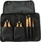Set van 5 verschillende handgereedschappen (1 pincet, 1 zijkniptang, 1 tang en 2 schroevendraaiers)