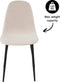 Set van 6 Kick eetkamerstoel Mees - beige