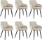 Set van 6 Kick eetkamerstoel Nova - beige