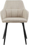 Set van 6 Kick eetkamerstoel Nova - beige