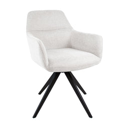 Set van 6 Kick eetkamerstoel Tom Texture - Champagne