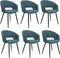 set van 6 Kick stoel Dean - blauw