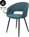 set van 6 Kick stoel Dean - blauw